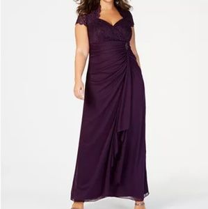 Betsy and Adam plus size gown 18w